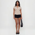 Brown checkered shirt
