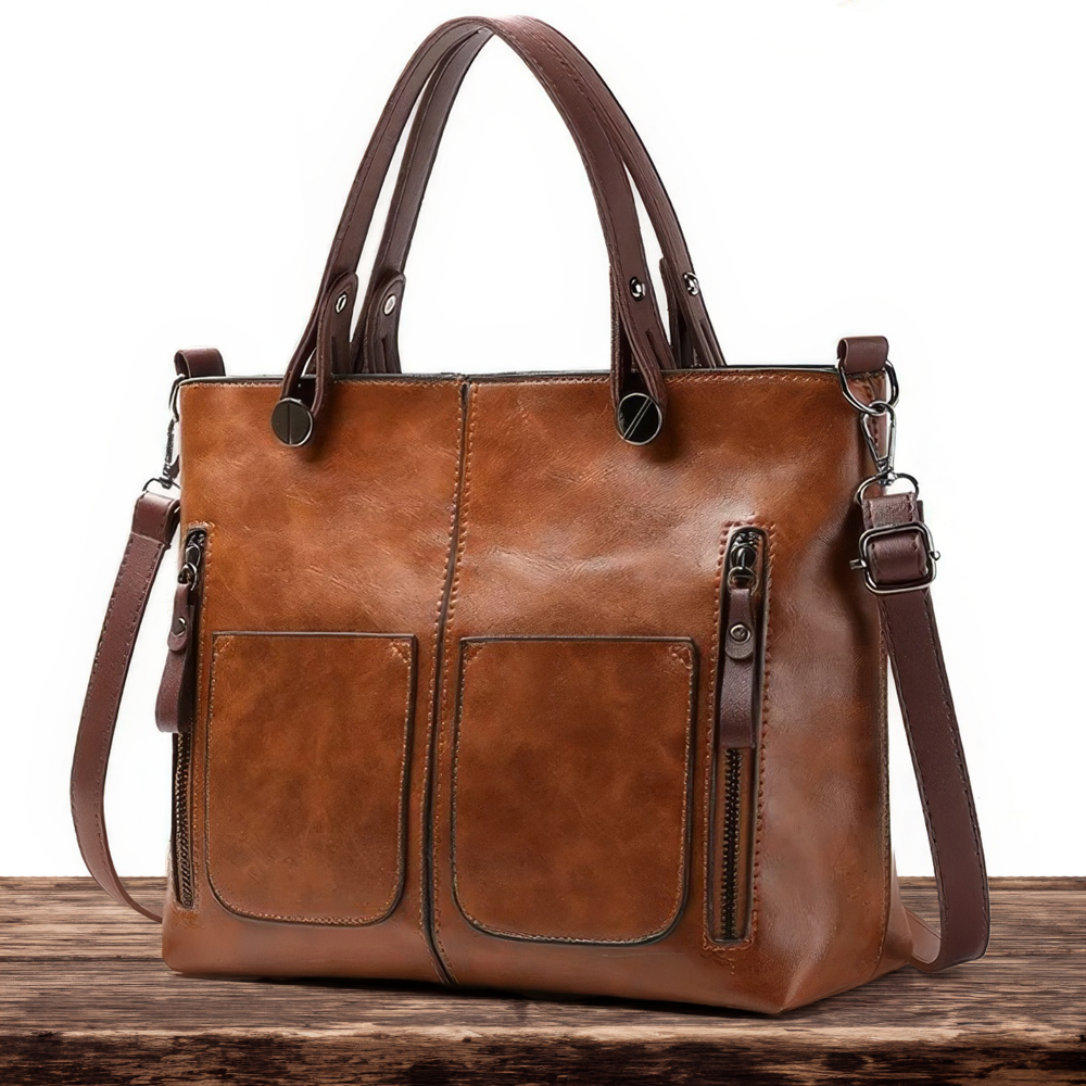 Nancy™ | Leather Bag with Timeless Elegance