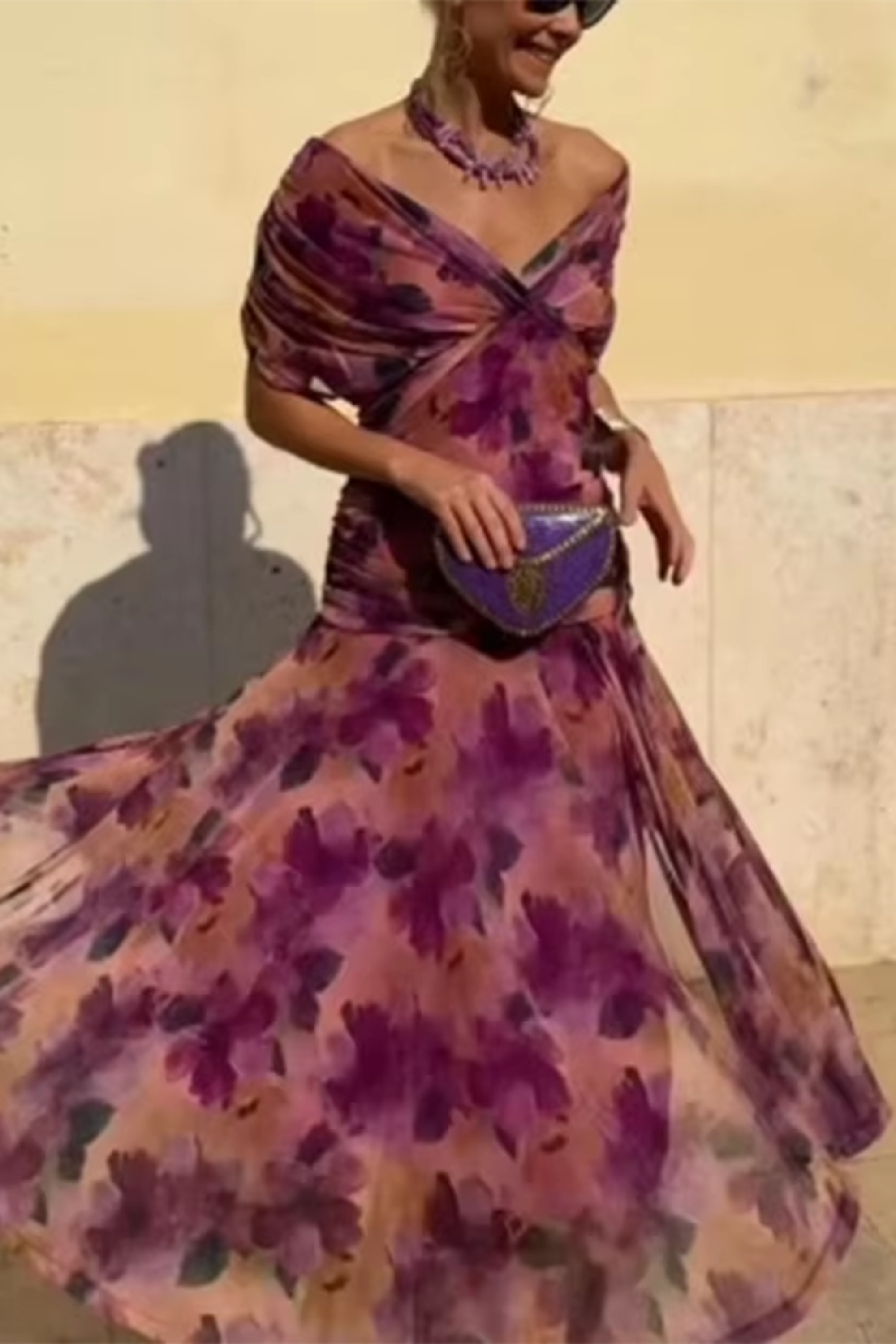 Louise™ - Elegant V-Neck Maxi Dress