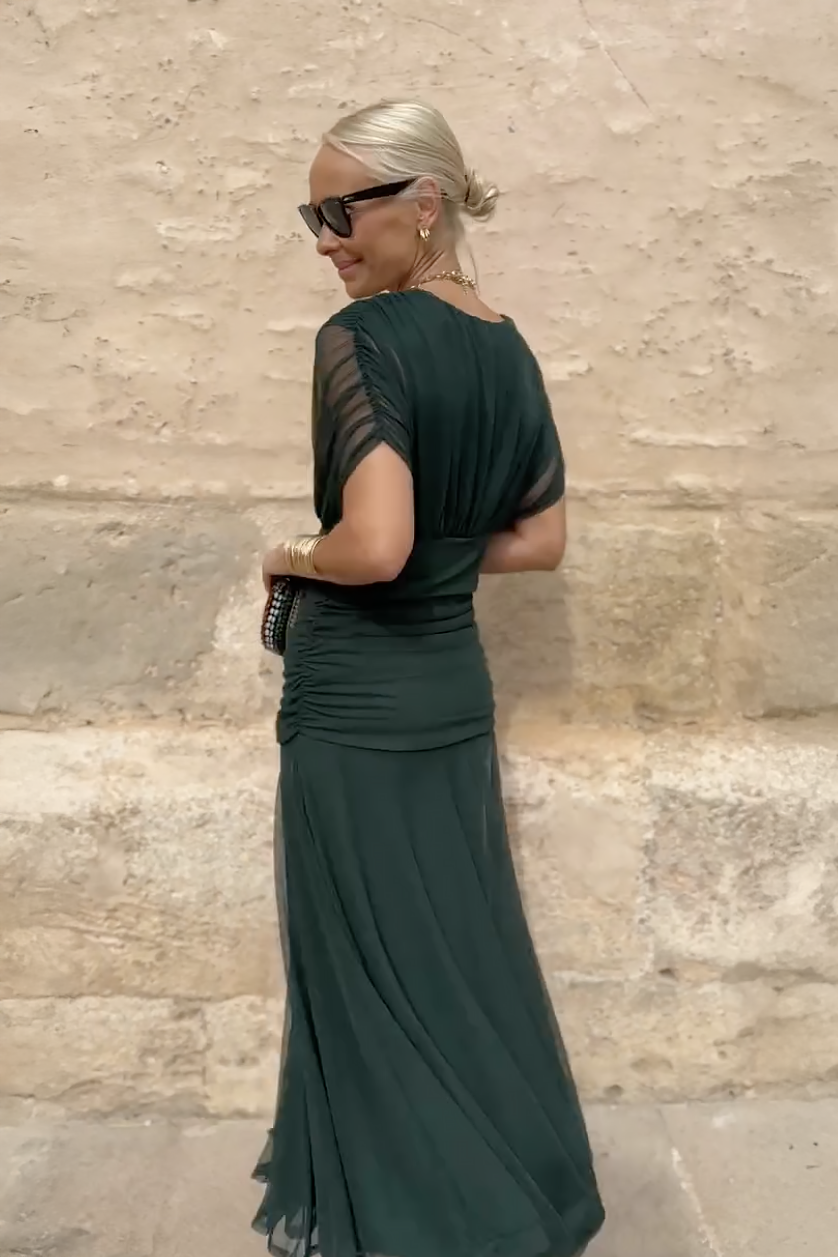 Louise™ - Elegant V-Neck Maxi Dress