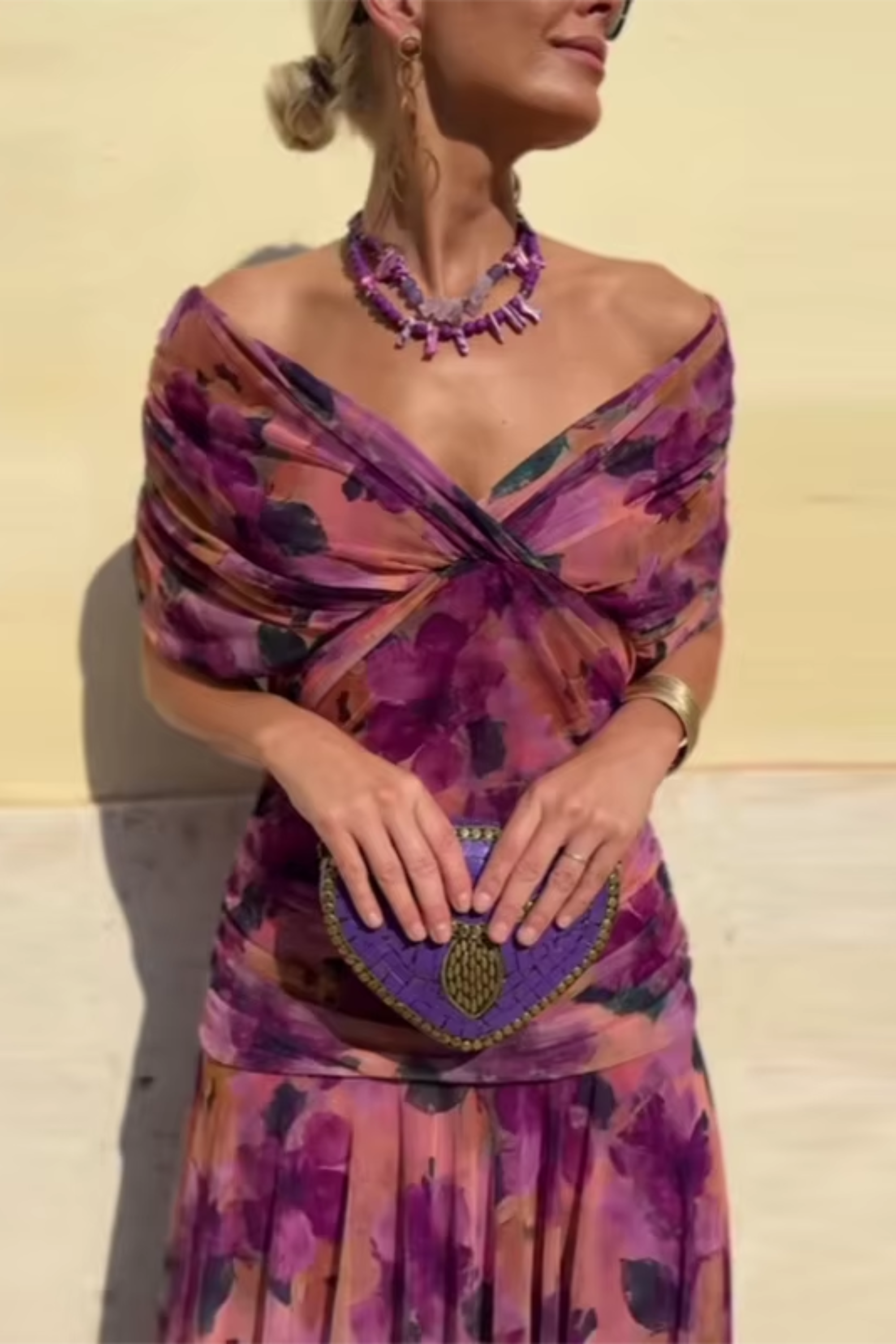 Louise™ - Elegant V-Neck Maxi Dress