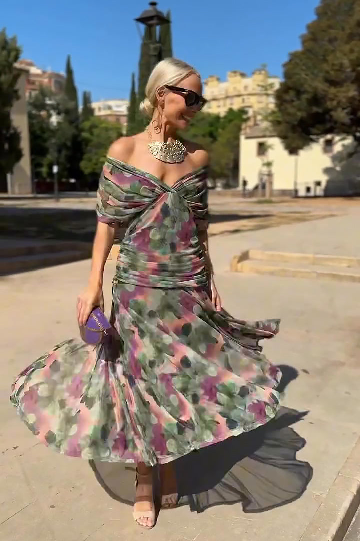 Louise™ - Elegant Maxi Dress with V-Neck