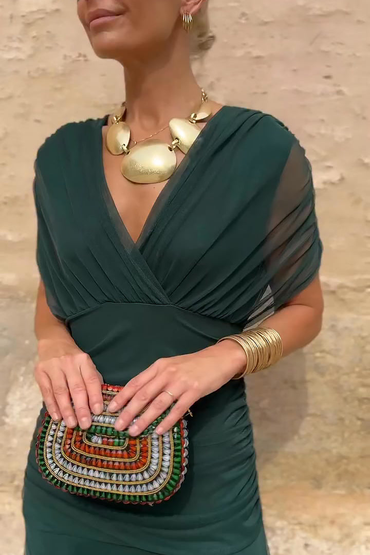 Louise™ - Elegant Maxi Dress with V-Neck
