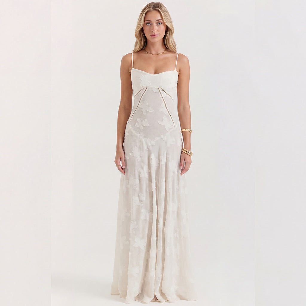 White Lace Maxi Dress