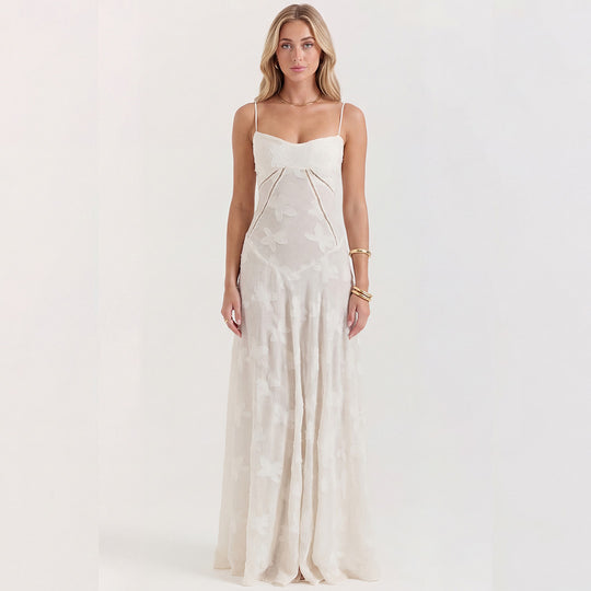 White Lace Maxi Dress