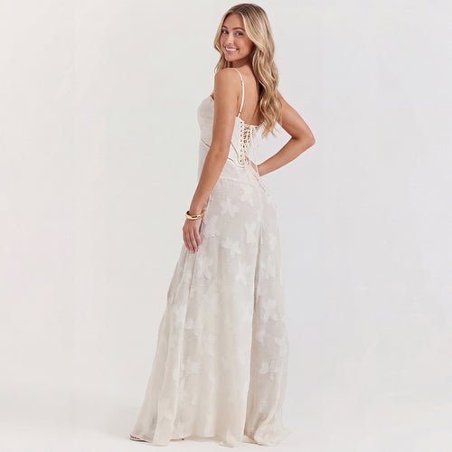 White Lace Maxi Dress