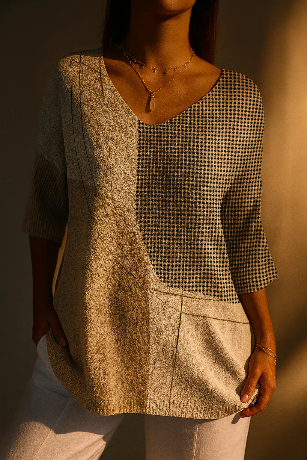 June™ - Women's Retro Art Print Blouse