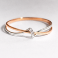 Eliza - Vintage Golden & Silver Twist Ring