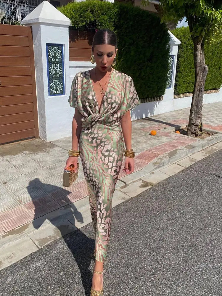 Emmeline™  - COPPER MIDI DRESS