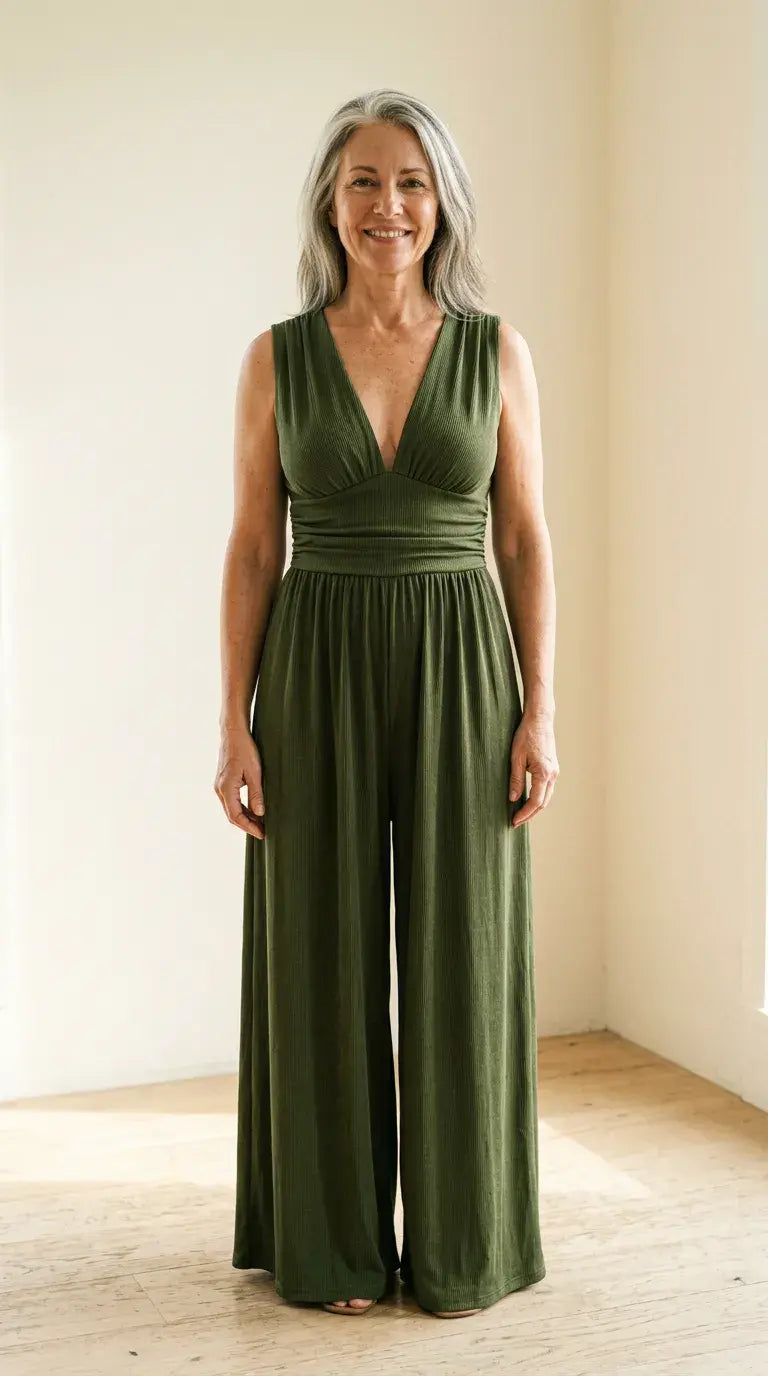 Estelle™ – Chic Sleeveless Wide-Leg Jumpsuit