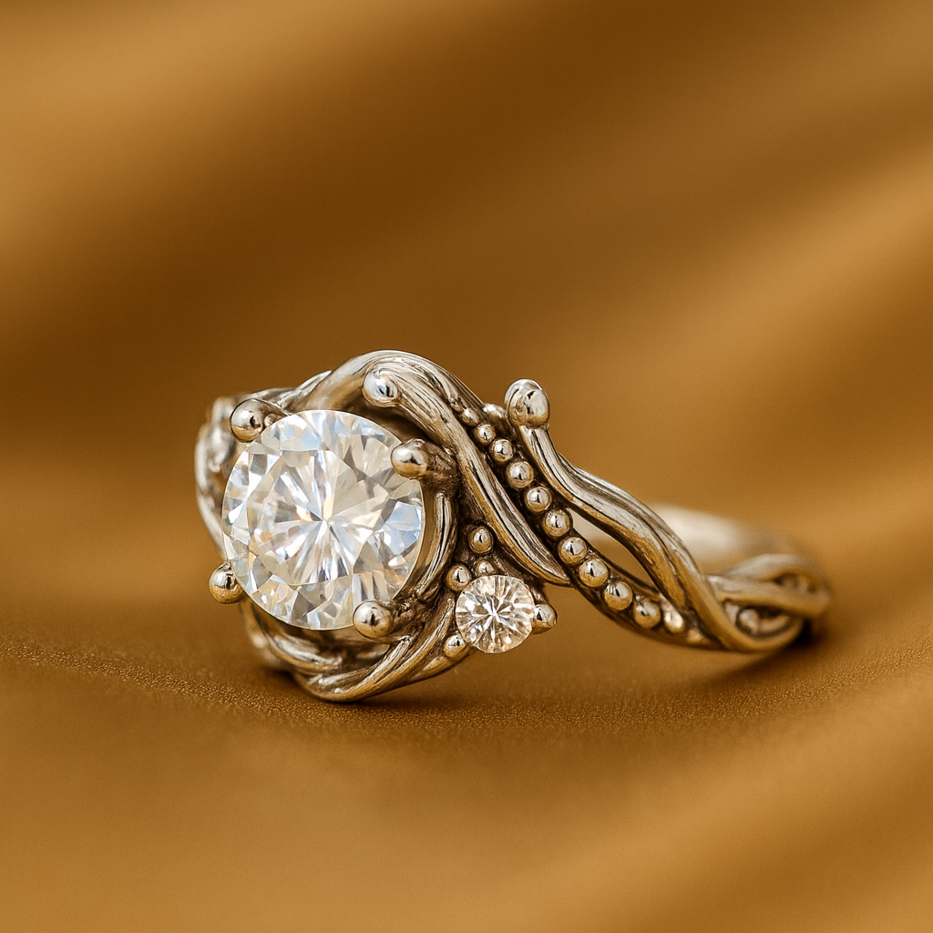 Blair™ - Elegant Silver Branch Zirconia Ring