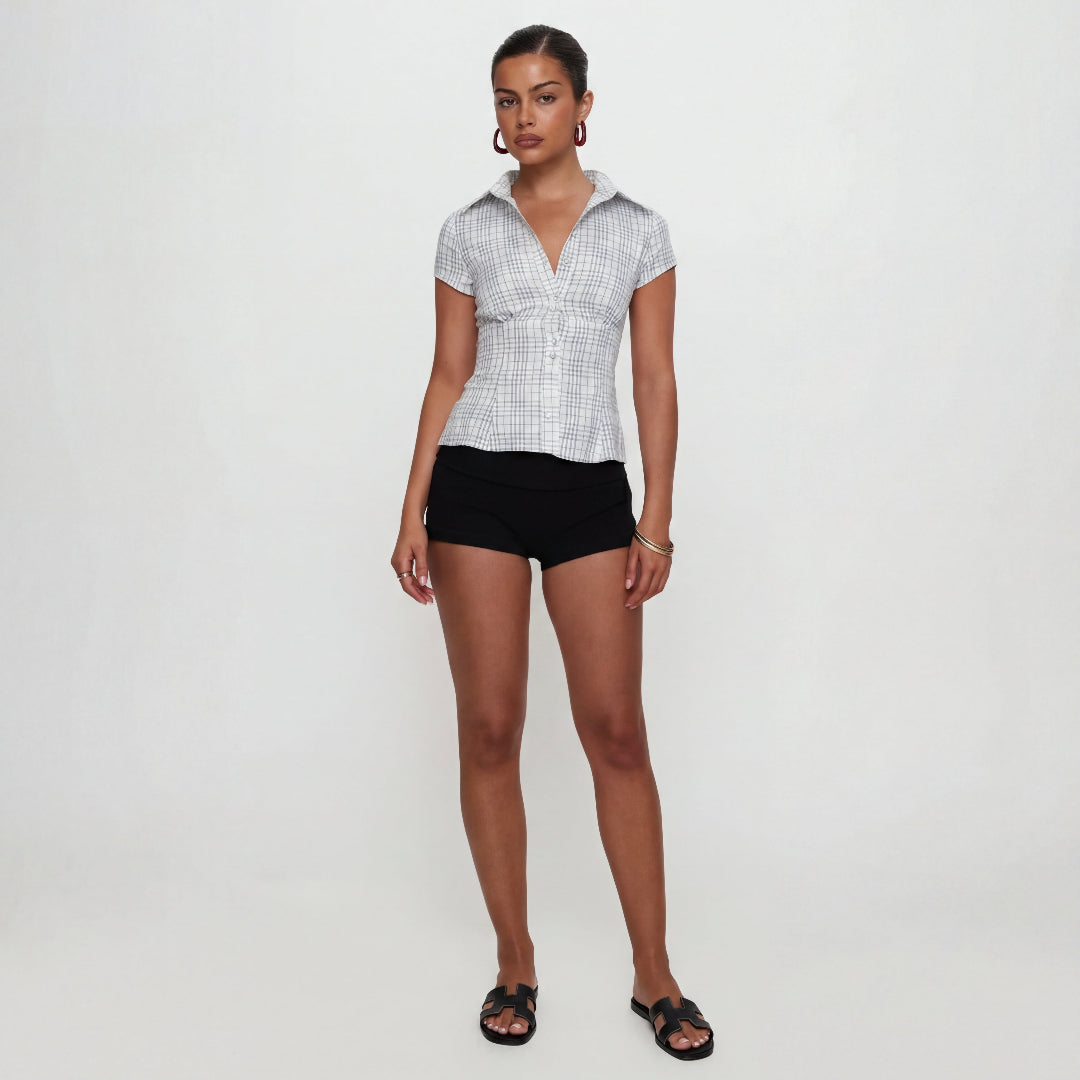 Chemise a carreaux bleu