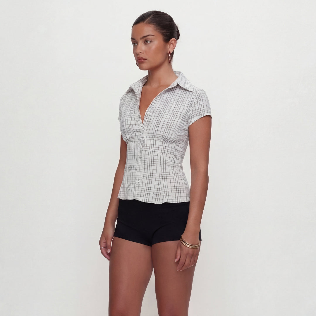 Chemise a carreaux bleu