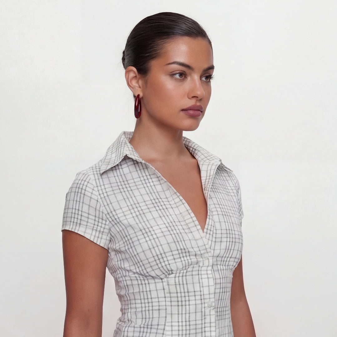 Chemise a carreaux bleu