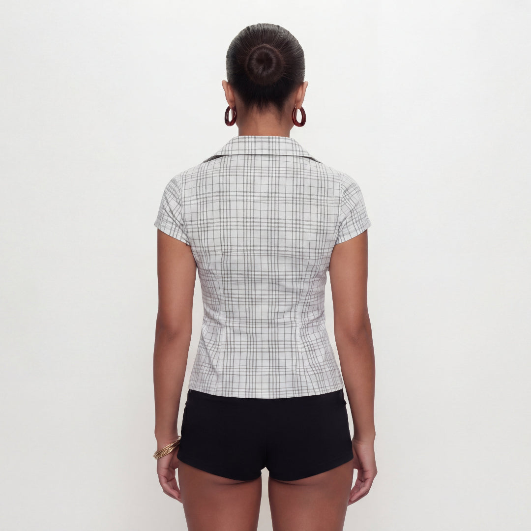 Chemise a carreaux bleu