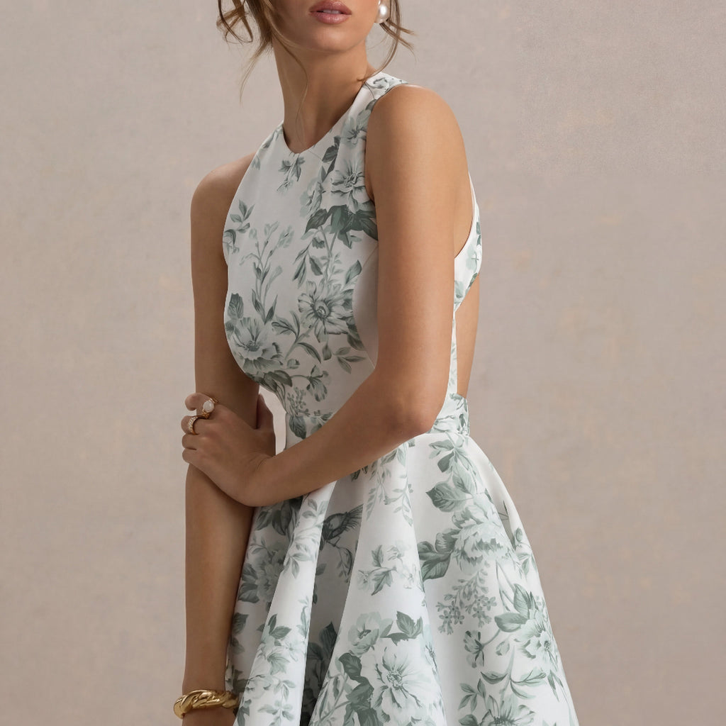 Porcelain Mini Dress