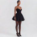 Robe Mini Tulle Noire