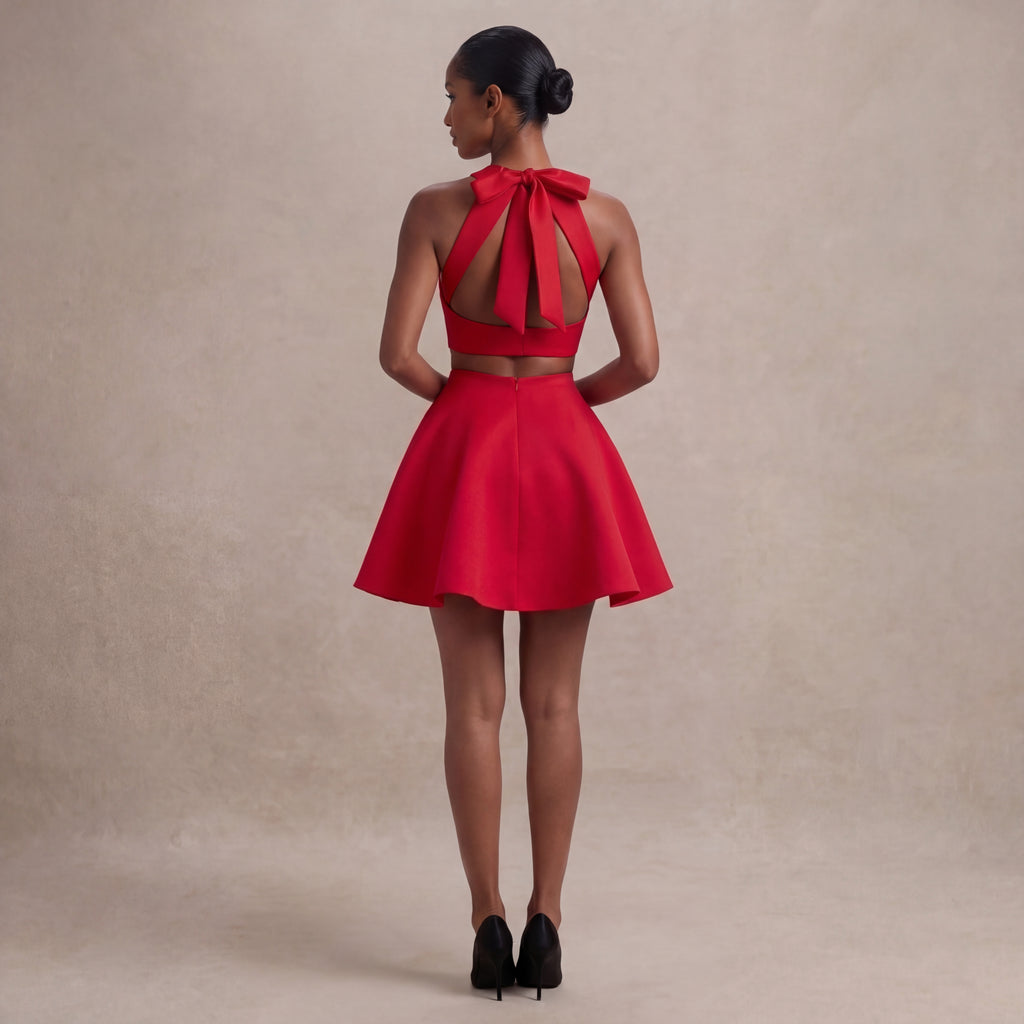 Red Mini Dress, view 2