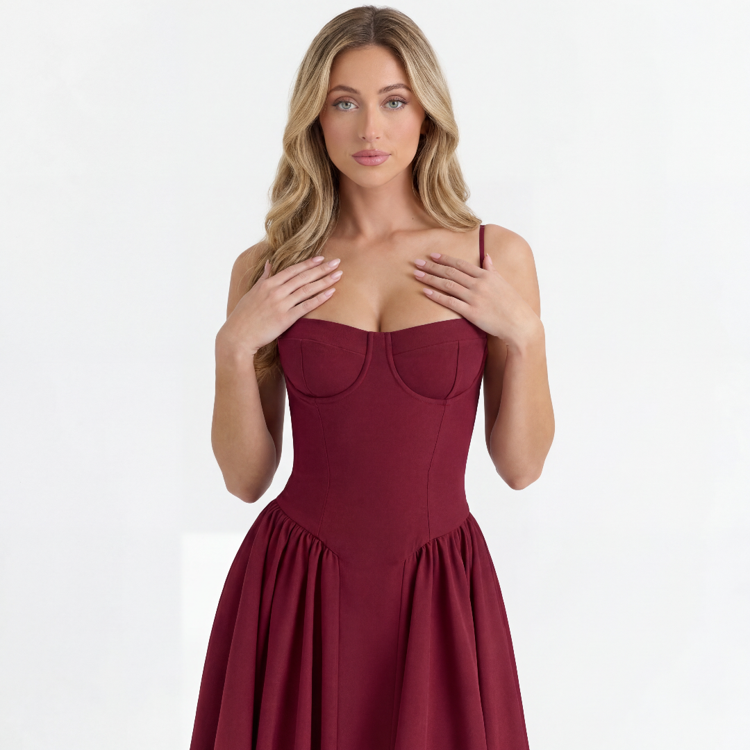 Robe Corset Bordeaux